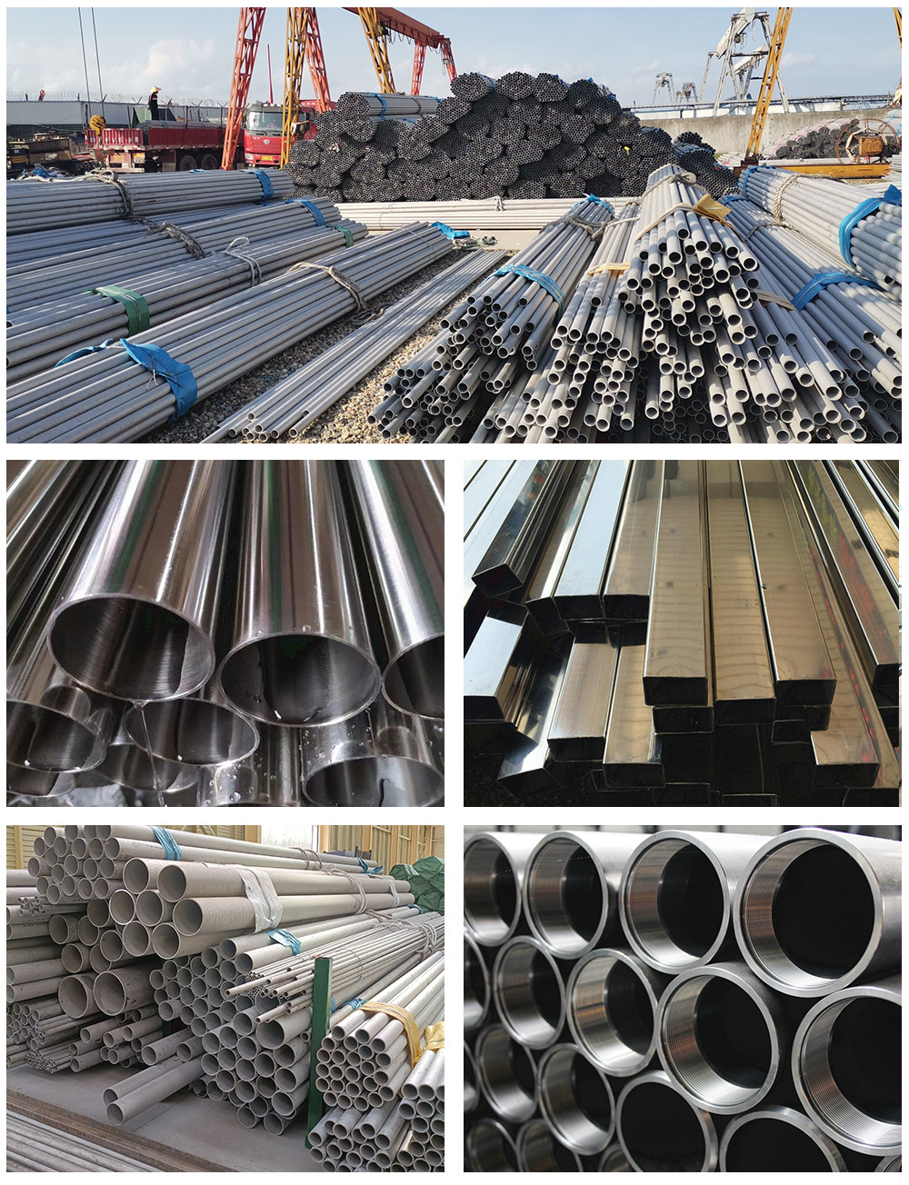 Stainless Steel Pipes / Tubes (Round, Square, Oval; Seamless, Welded)