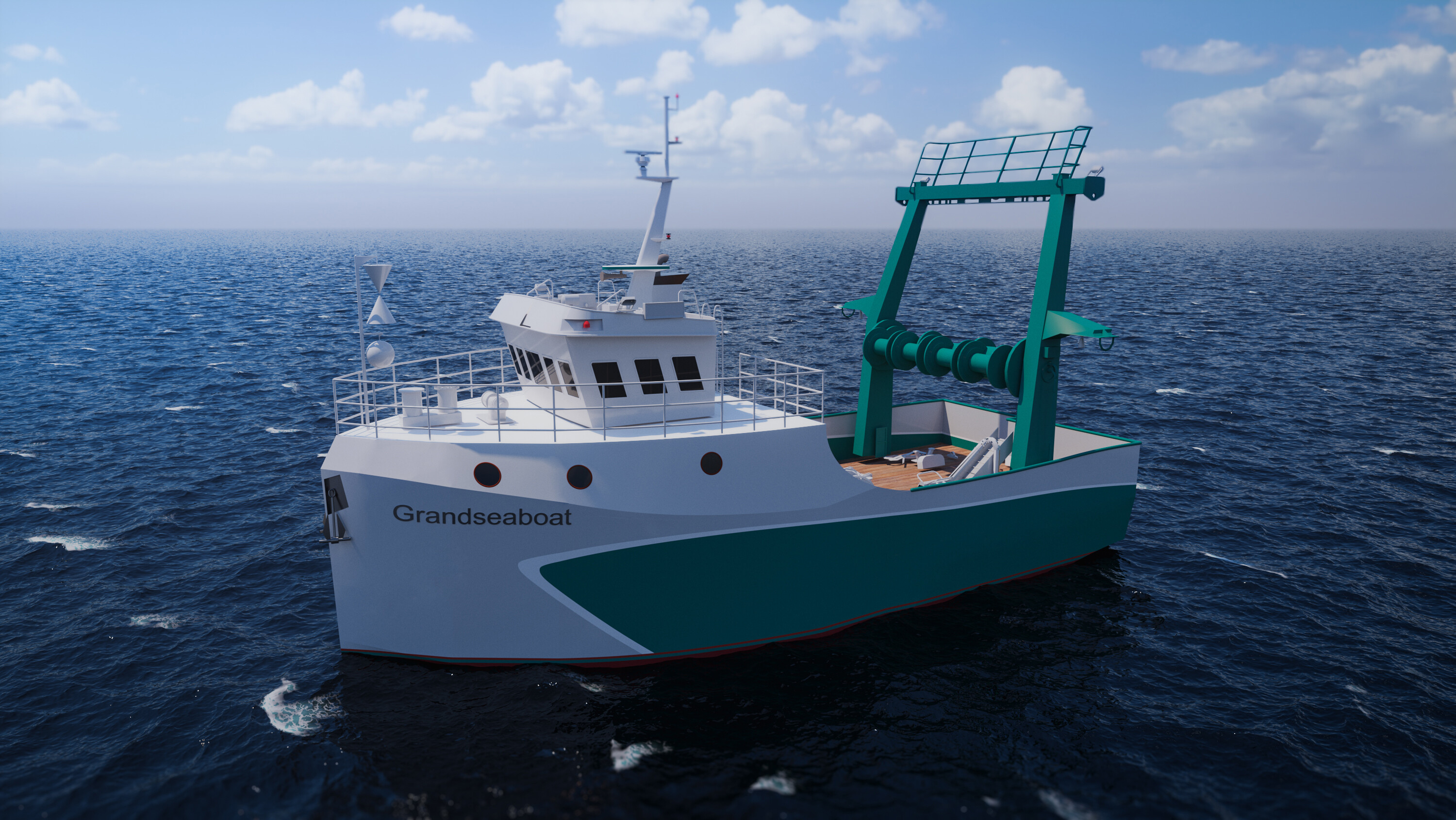 Grandsea 14m Steel Trawler Fishing Vessel à vendre