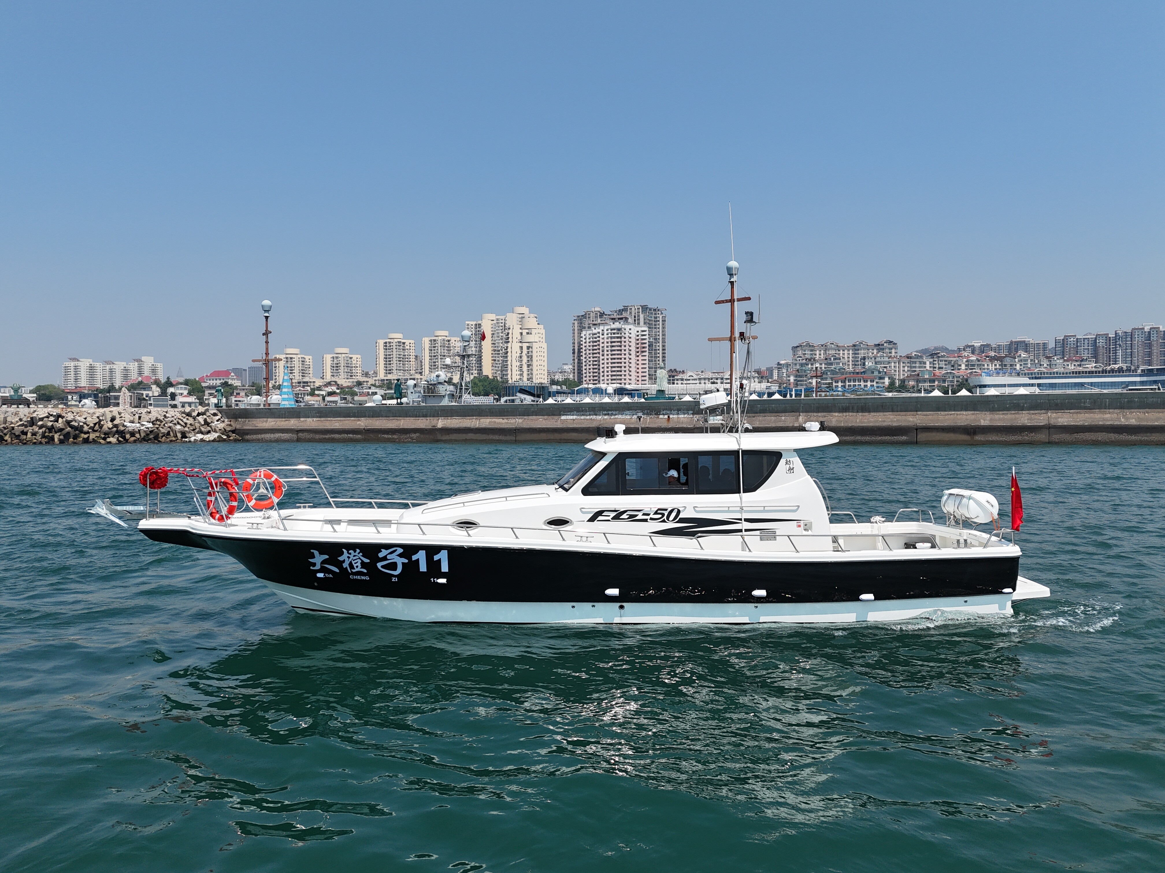 Grandsea 48ft Cabin Sport Fiberglass Deep Sea Fishing Boats à vendre