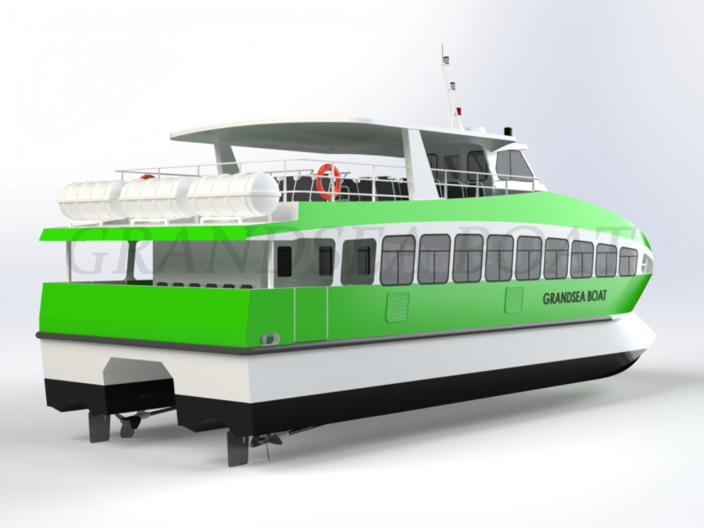 Bateau de ferry catamaran en aluminium Grandsea de 19 m, 169 places, à vendre