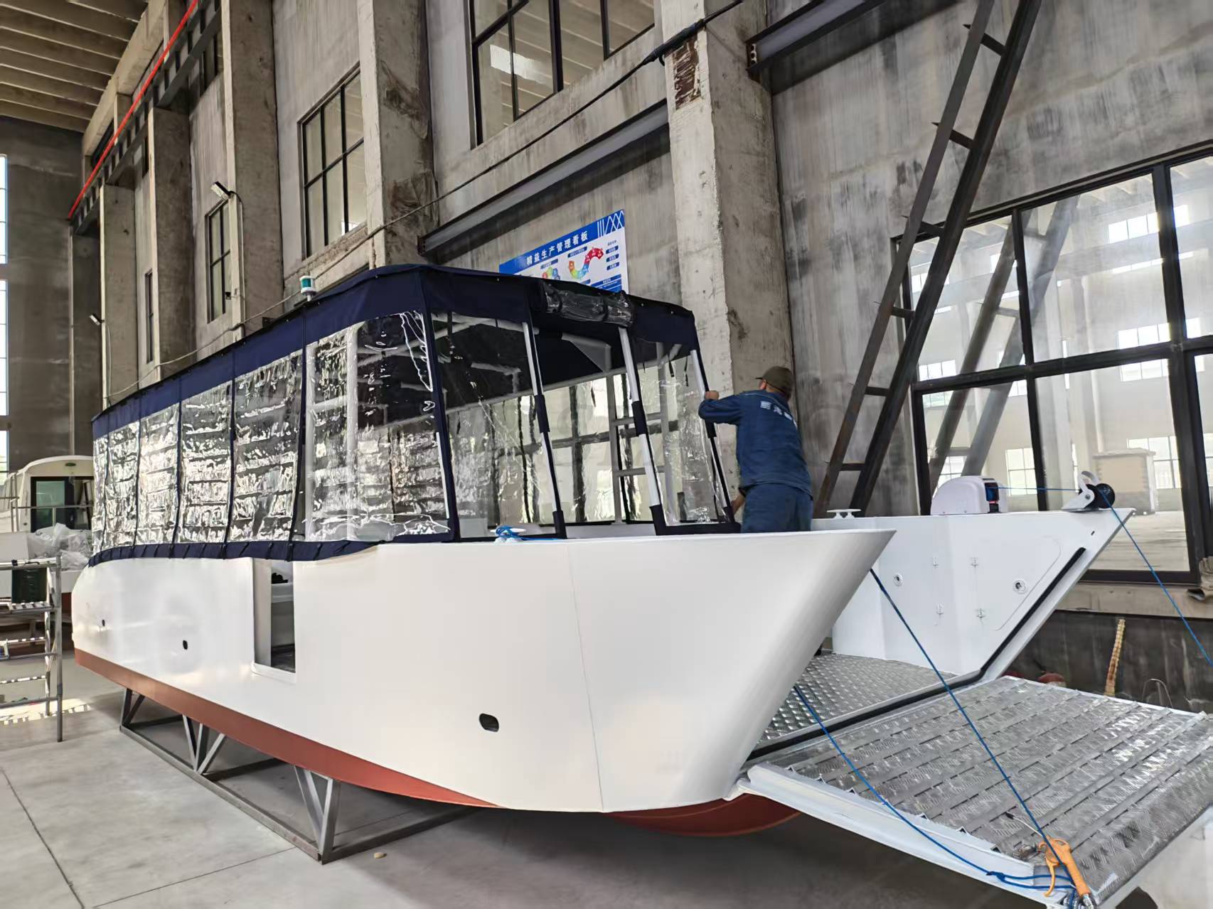 Bateau de transport Grandsea 31ft en aluminium pour 12 personnes à vendre