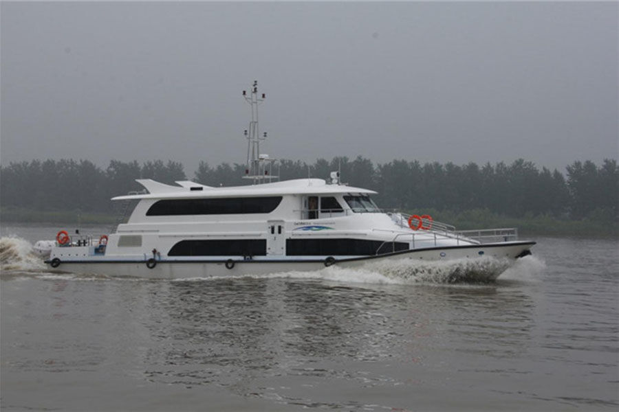 Chine 26m Steel Day Commercial 150 Passager Ferry Boat à vendre