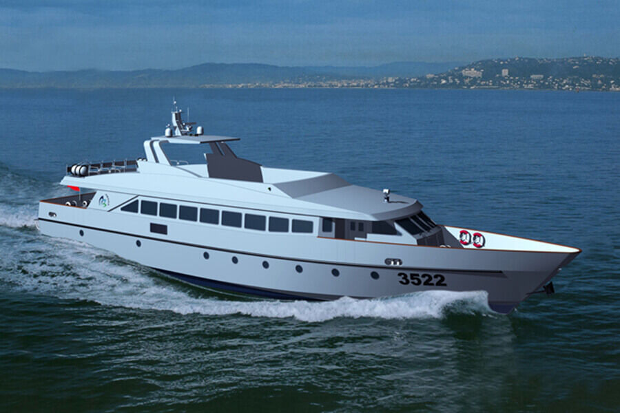 35m 200perons coque en aluminium Fast Passenger Ferry Boat à vendre