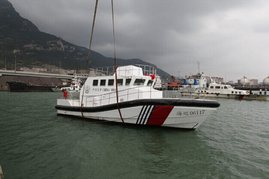 Bateau de patrouille à redressement automatique Grandsea 17m de la Garde côtière en aluminium à vendre