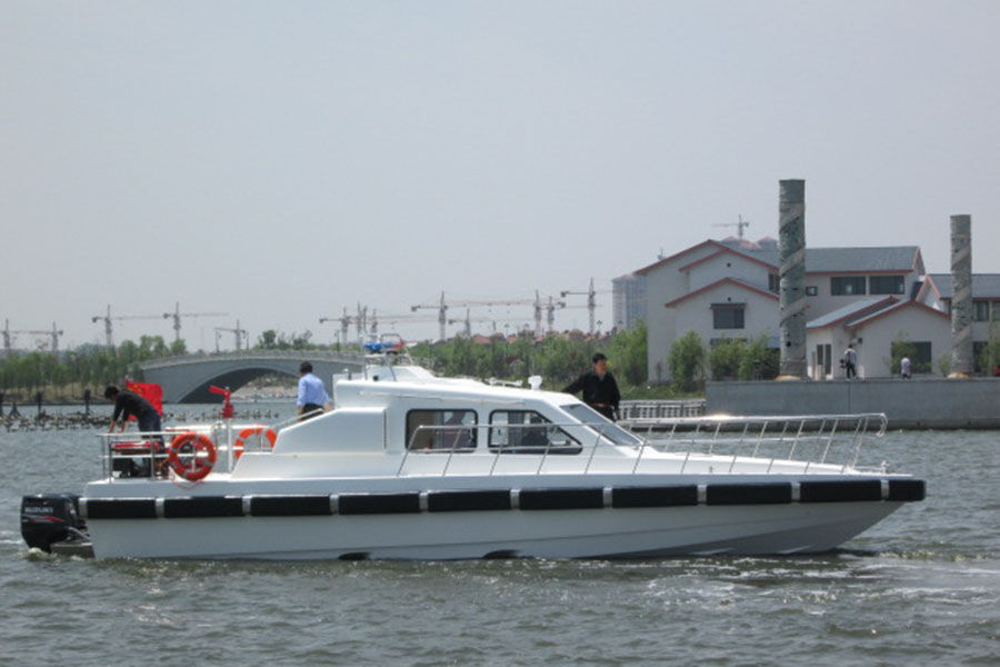 Grandsea 40-41ft FRP Fast Fire Rescue Boat avec moteur hors-bord à vendre
