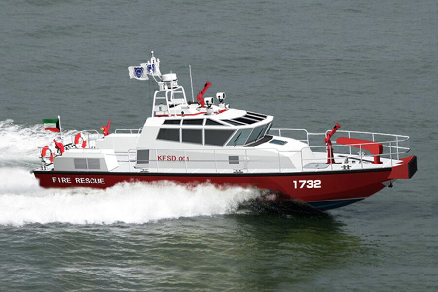 Bateau de sauvetage incendie Grandsea 17m 57ft à vendre
