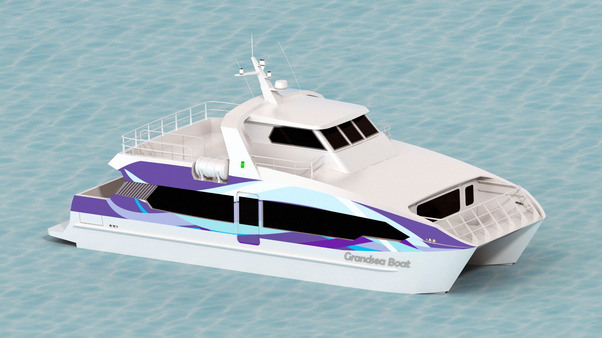 Grandsea 17m vitesse catamaran en aluminium 70 personnes ferry-boat à vendre