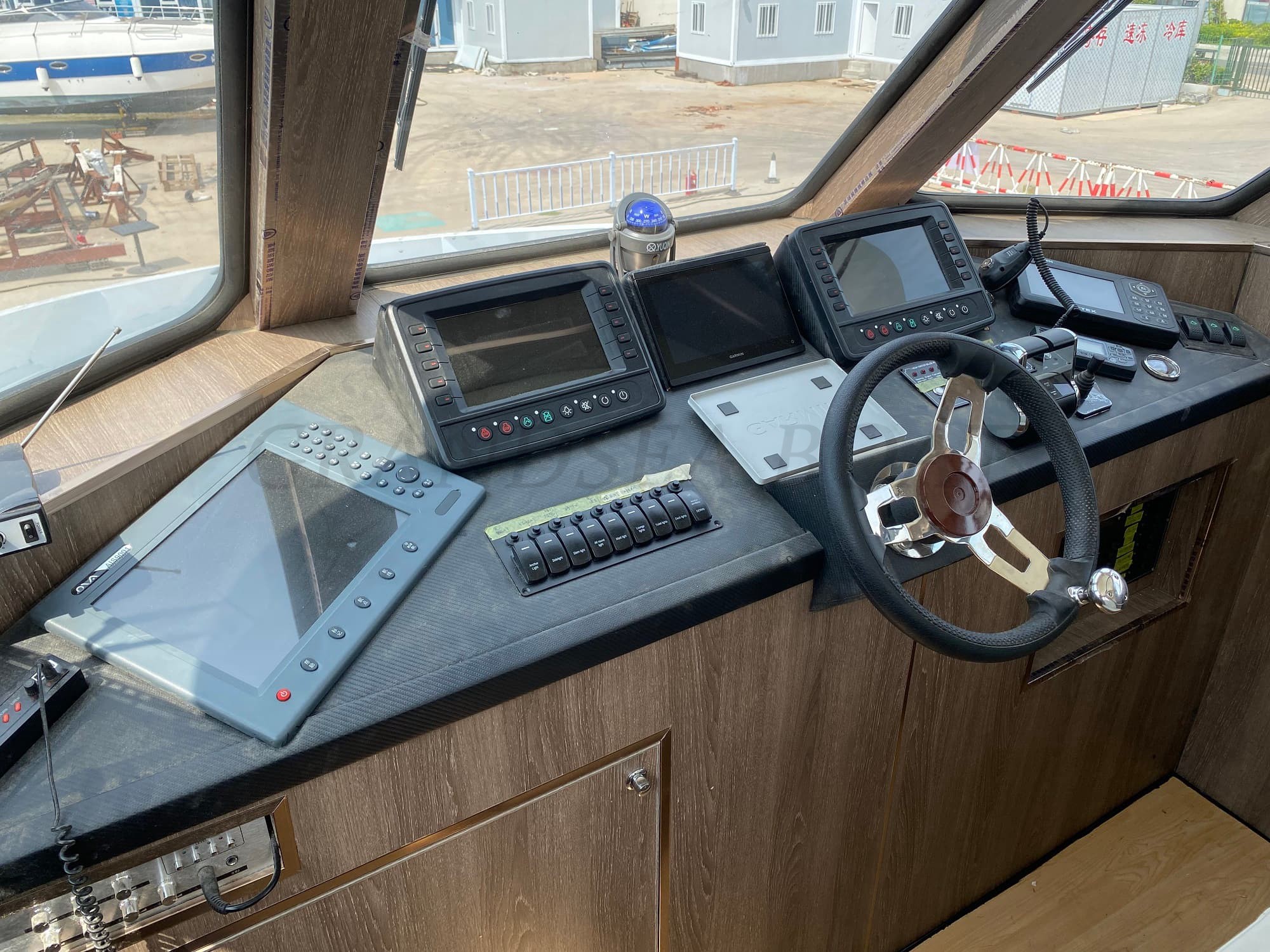Grandsea 18m barco de pesca y patrulla policial de fibra de vidrio monocasco en venta