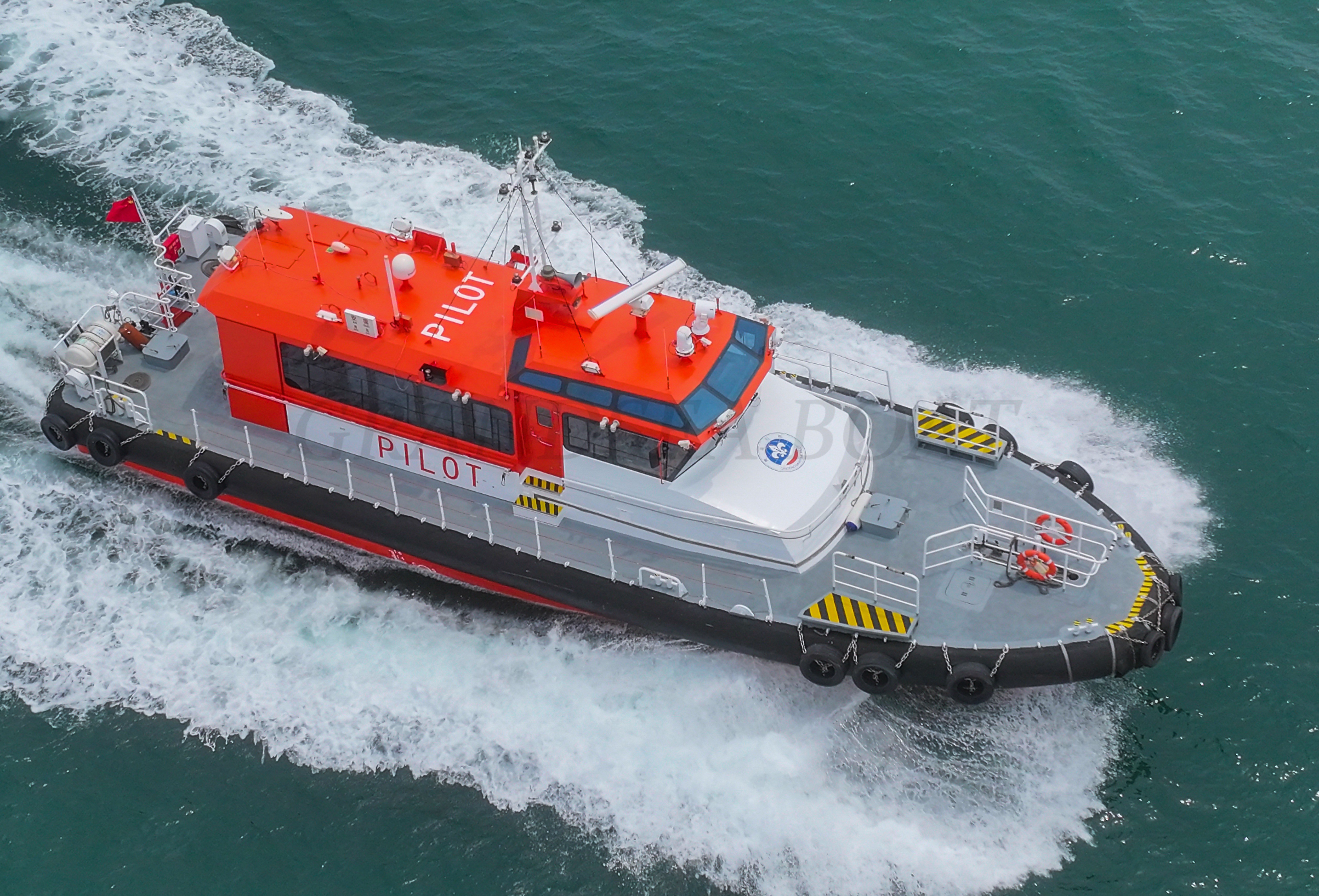 Embarcación de prácticos de aluminio Grandsea de 21.9m, buque patrullero en venta para uso en mar agitado