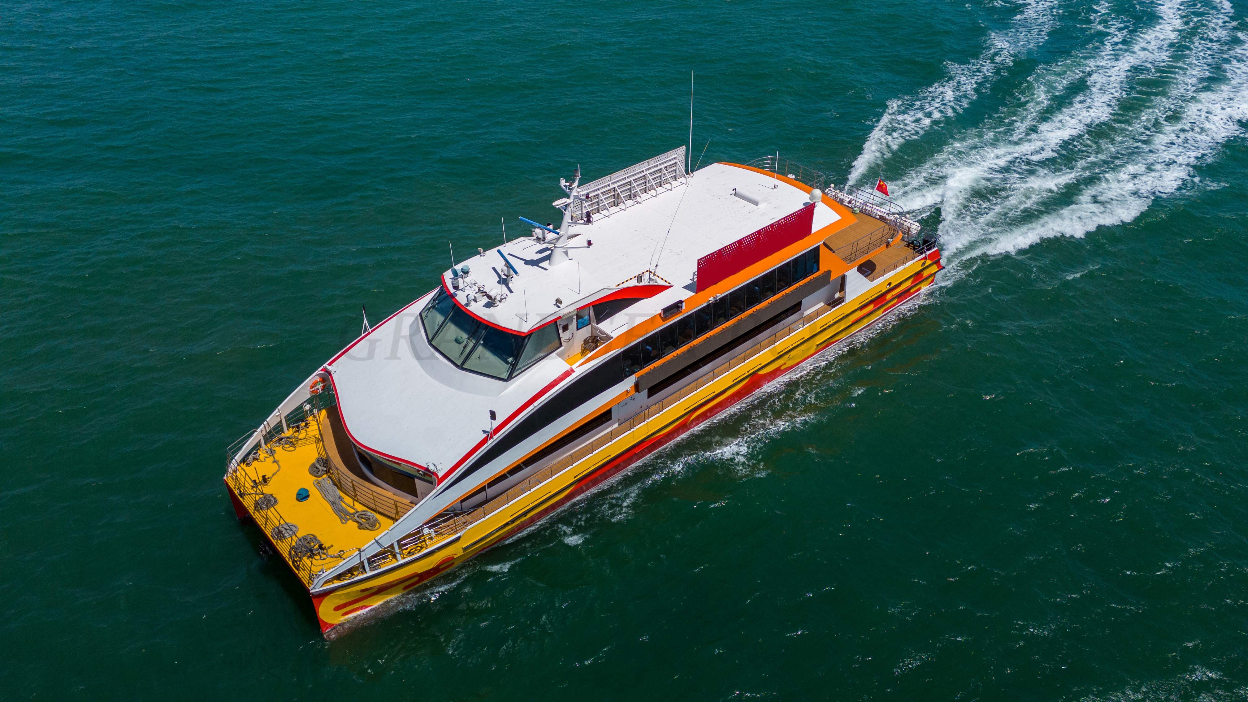 Grandsea Catamarán de aluminio de 117ft, barcos comerciales de pasajeros, ferry de pasajeros en venta