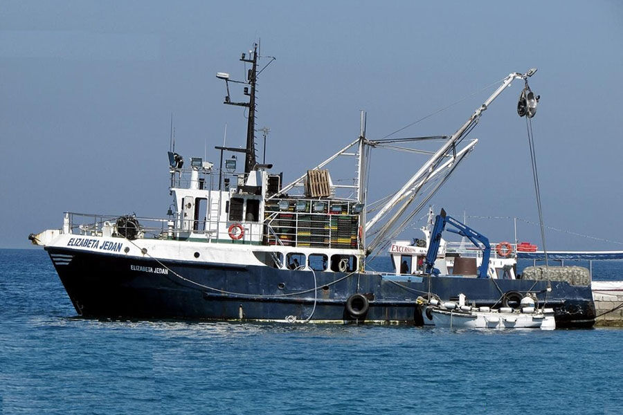 Barco de pesca de popa comercial de acero de mar profundo de 73 pies aprobado por clase BV de nuevo edificio a la venta