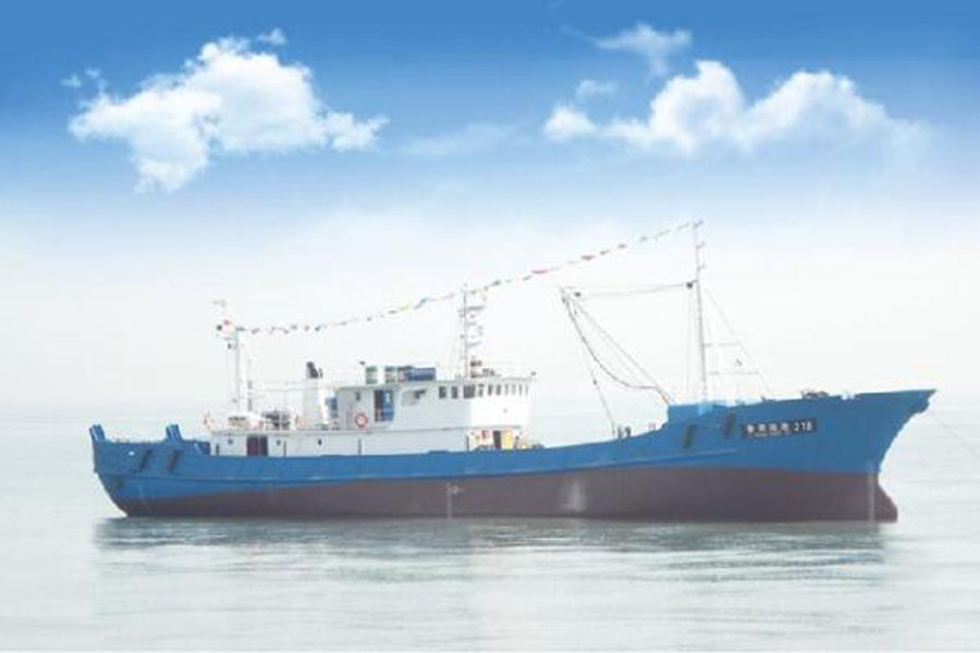 Barco de pesca de arrastre de popa de mar profundo de acero de 150 pies / 46 m con congelador