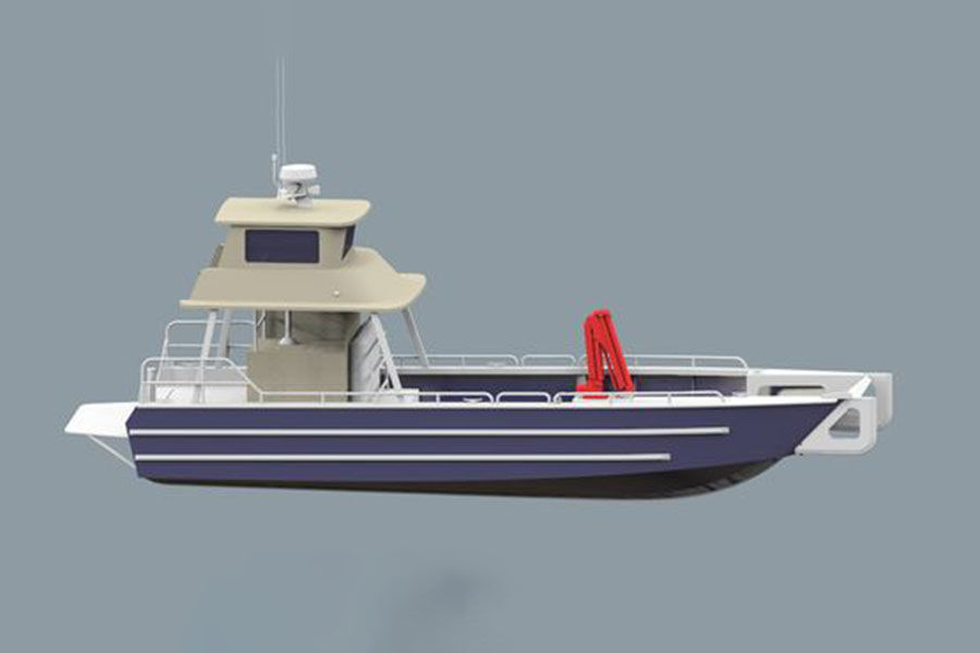 Barco de desembarco de aluminio soldado de 11,5 m y 38 pies a la venta