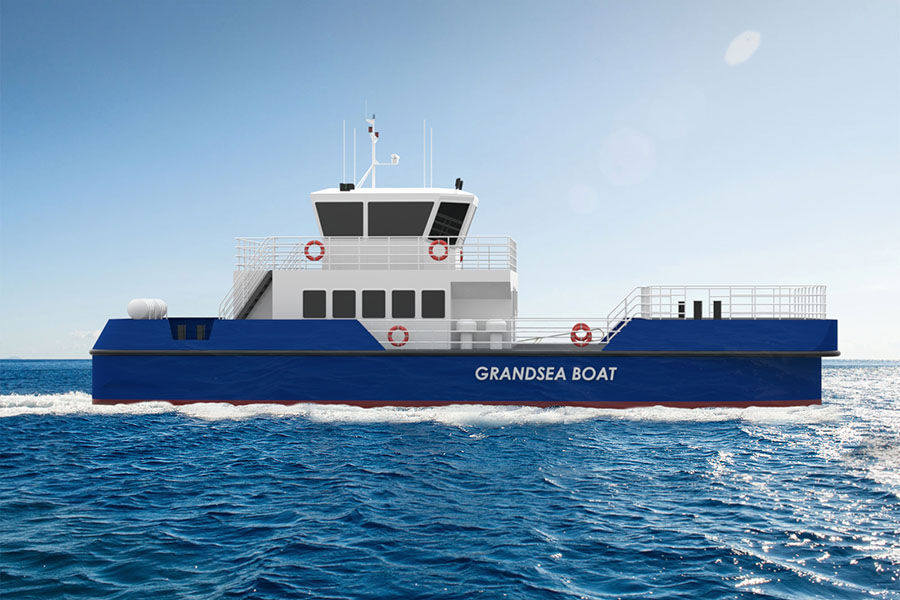 Catamarán de aluminio de 24 m Soporte para parques eólicos marinos/suministro/barco de trabajo/barco/buque en venta