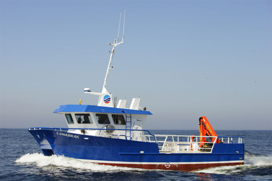 Barco utilitario y de trabajo en catamarán de aluminio de 18,5 m en venta