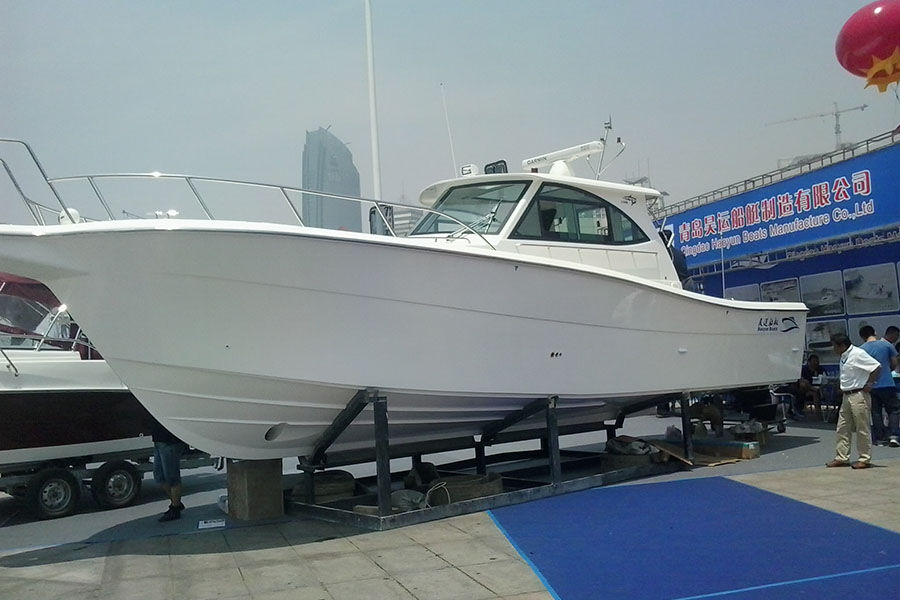 Barcos de pesca de fibra de vidrio de mar profundo con motor diésel interior de 40 pies a la venta