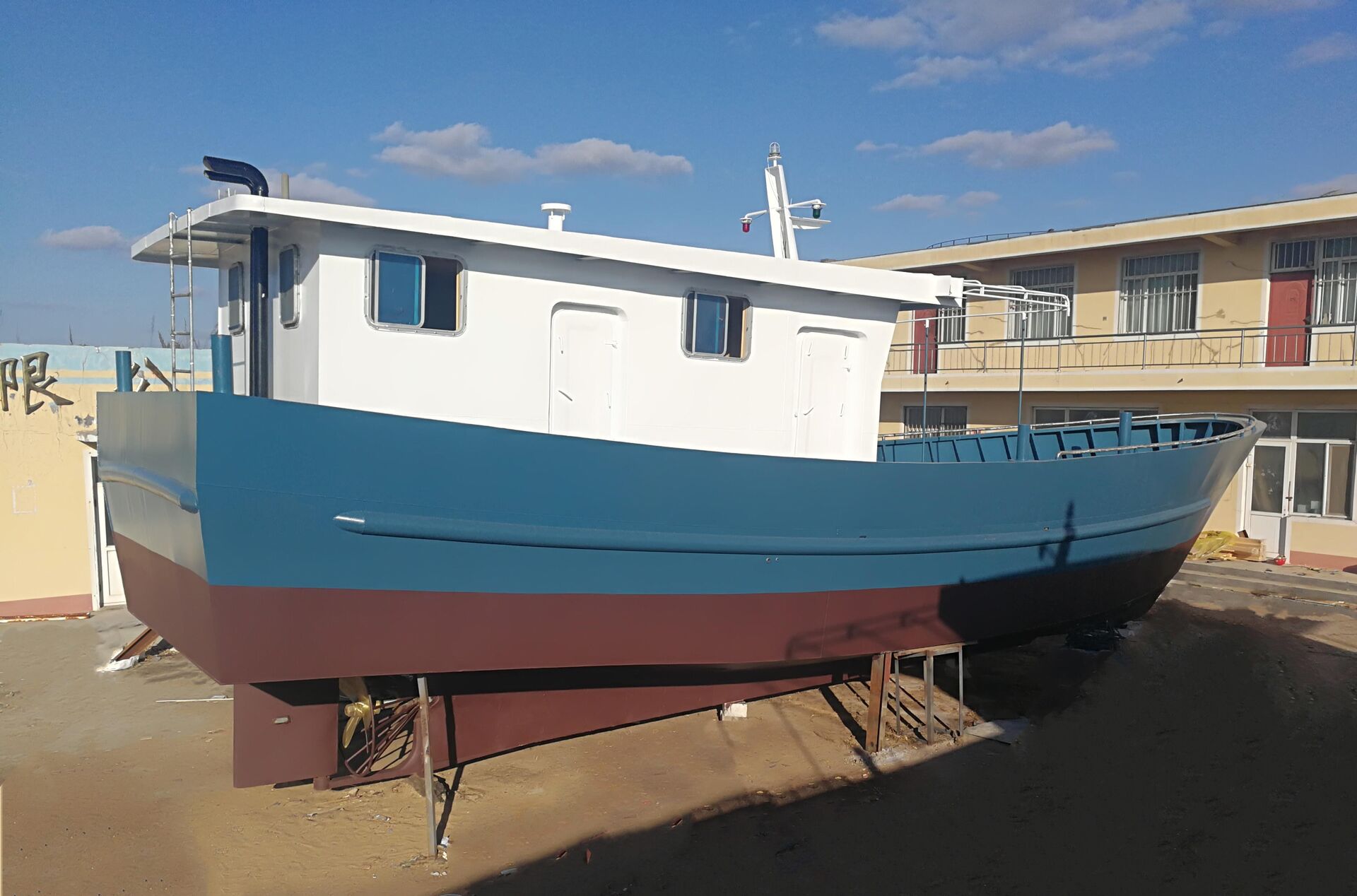 Barco de pesca de arrastre comercial de acero Grandsea de 16,5 m