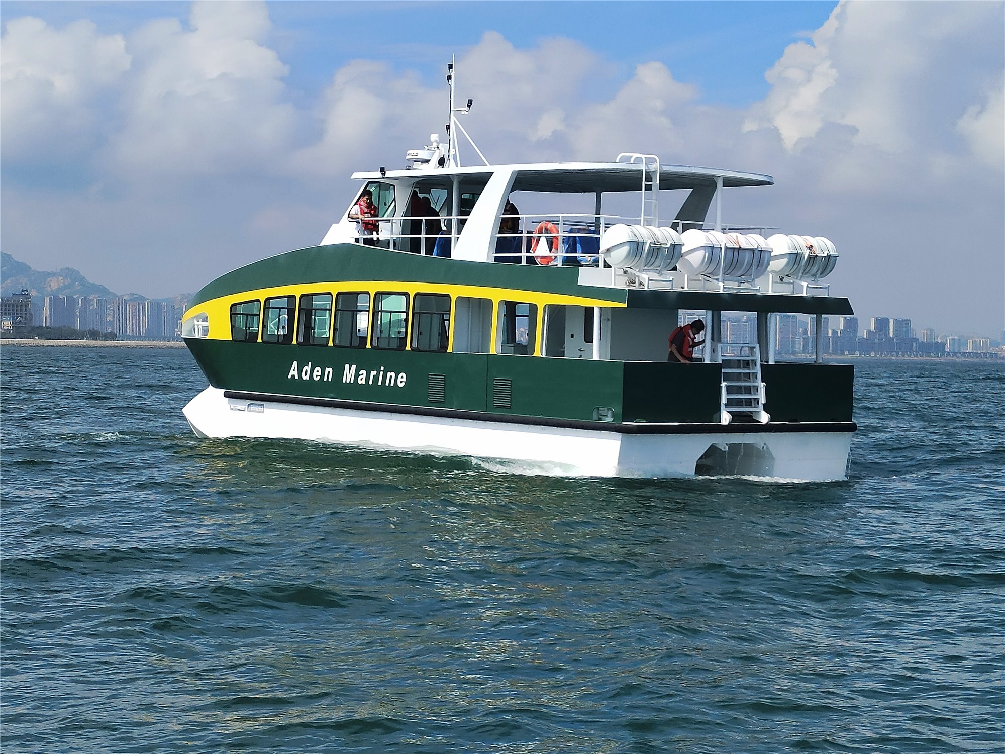 Ferry de pasajeros Grandsea 15m catamarán de aluminio de 78 pasajeros en venta