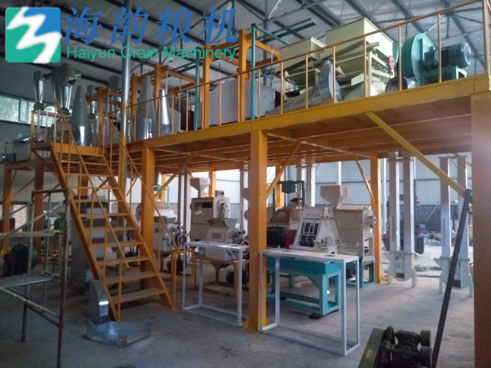60 toneladas de harina de maíz y molino de arena planta completa
