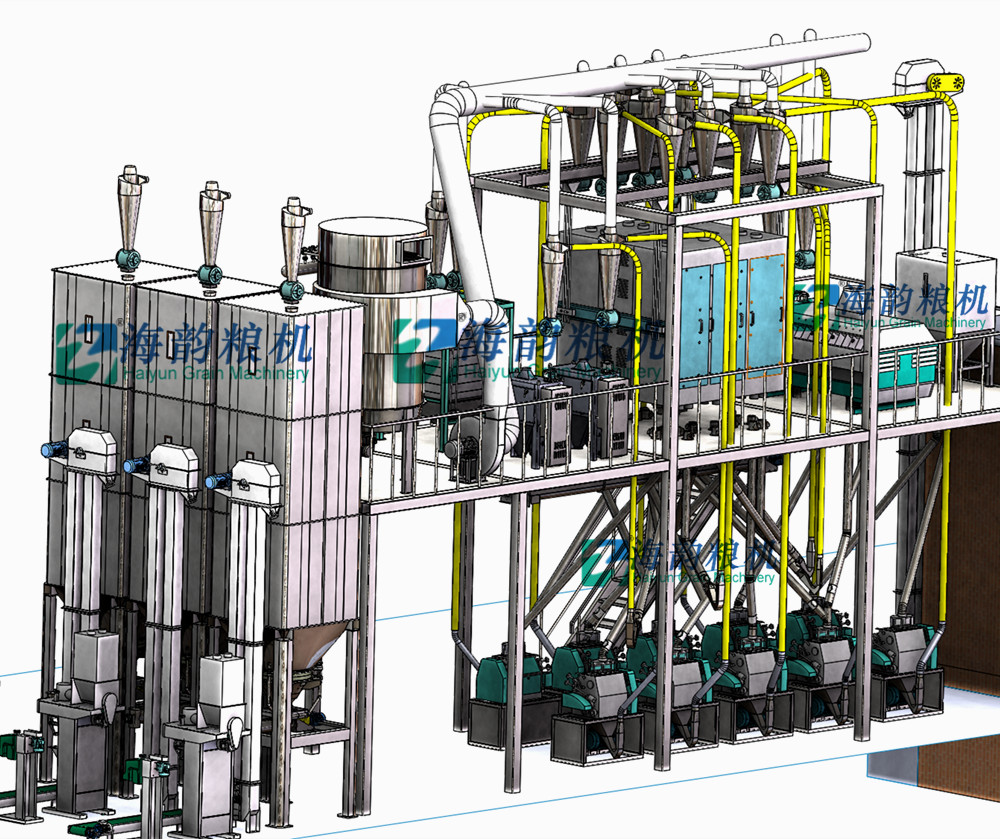 60 toneladas de máquina de molino de harina de trigo compiten planta