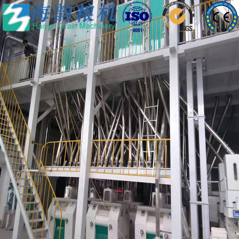 80トンの小麦粉工場機械ライン