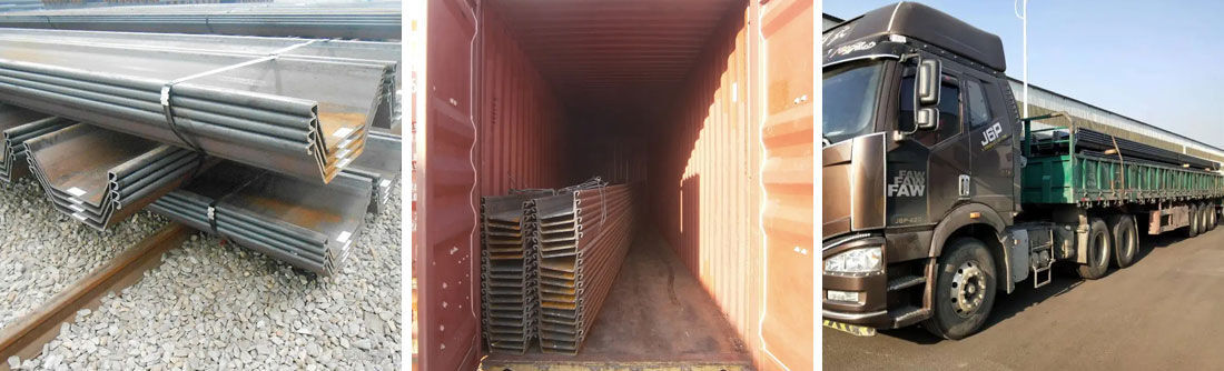 Steel factory supply sheet pile steel price of type 2 steel sheet pile