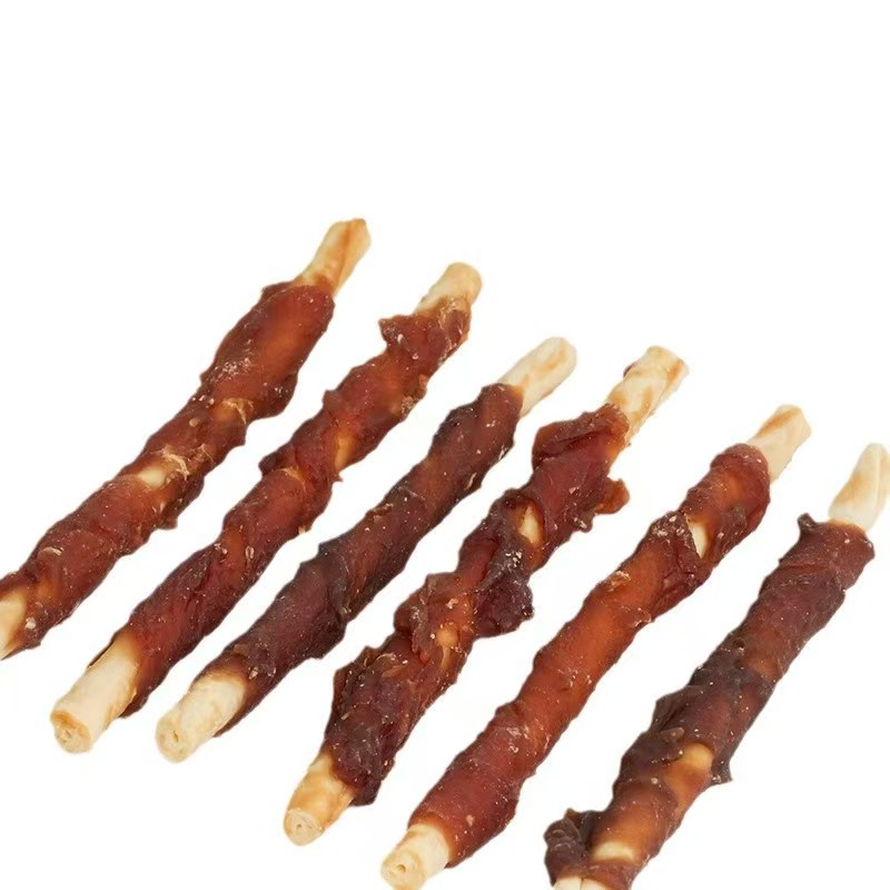 Duck meat cowhide roll