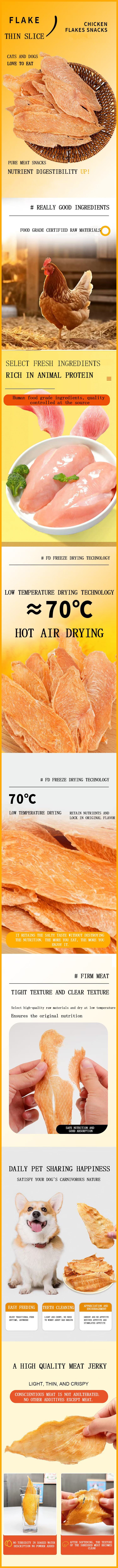 Chicken slices