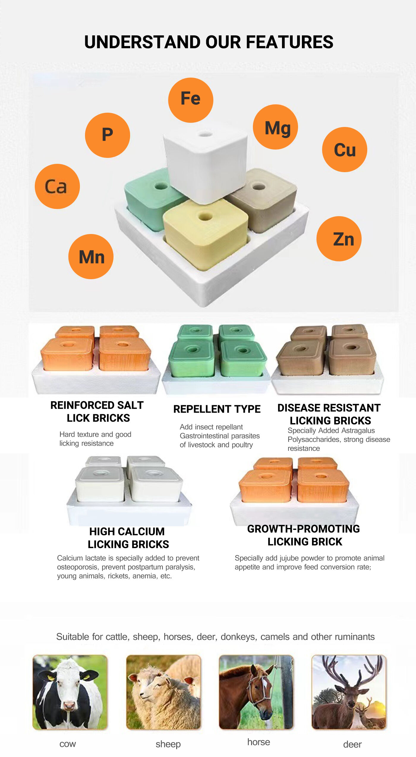 Licking Bricks for Ruminant
