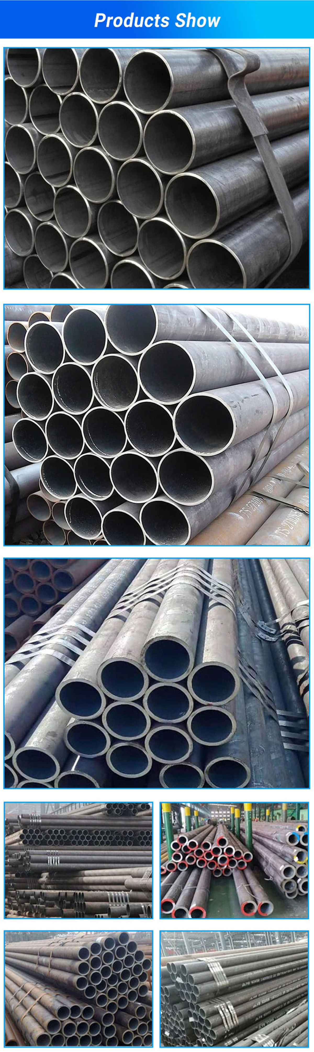 Low Carbon Steel Welding Type MS Round Rectangular Steel Pipes