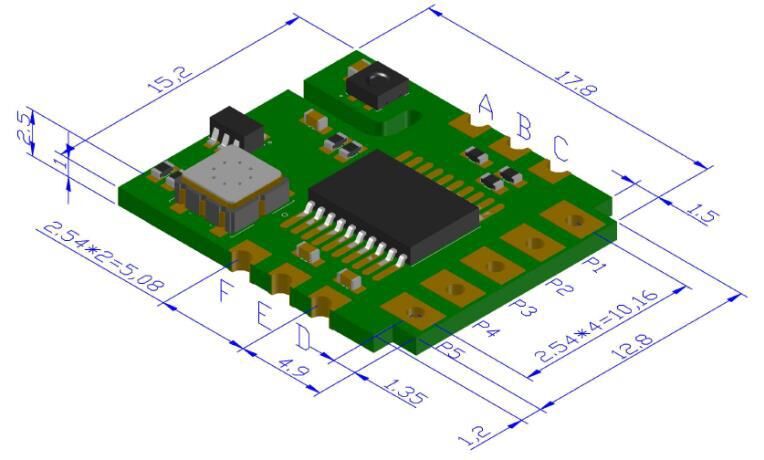 MEMS VOC sensor module (VOC+Temperature+Humidity)