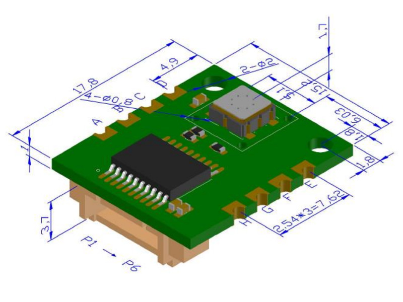 MEMS NO2 sensor module for nitrogen dioxide