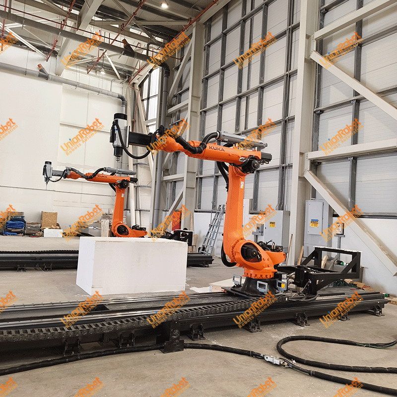 Milling robot with HSD spindle