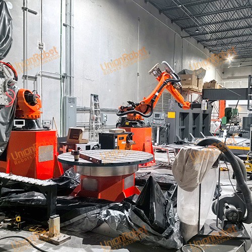 Client Feedback of 2 set stone milling robot and 5 axis cnc