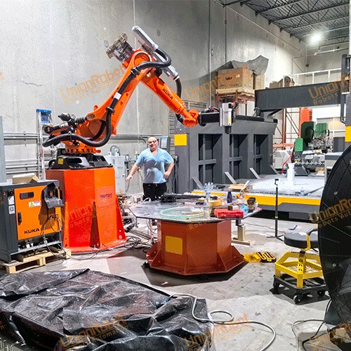 Client Feedback of 2 set stone milling robot and 5 axis cnc