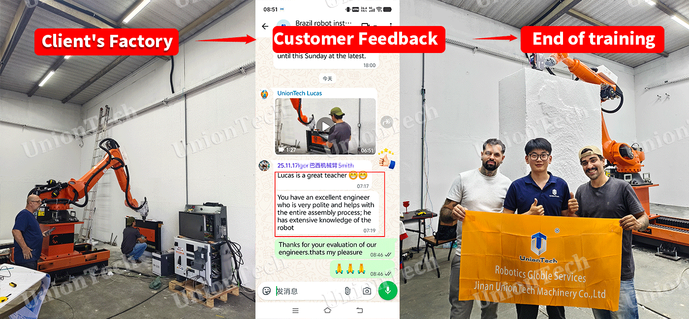 Brazil Customer Success Story: Installation & Training of Two 7-Axis KUKA Milling Robots