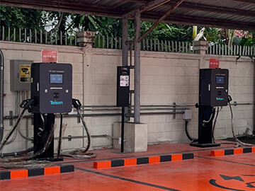 Chargeur mural Teison à pistolet unique 20 kW CC et chargeur mural à double pistolet 40 kW CC en Thaïlande, 2024