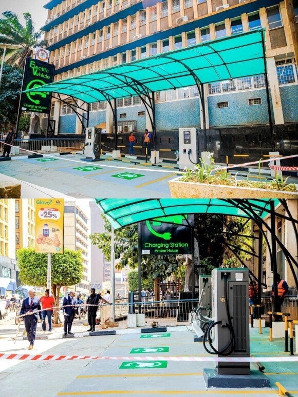 Station de recharge rapide Teison 120 kW DC en Afrique, 2024
