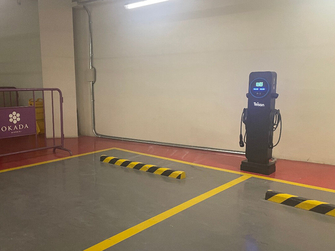 Chargeur rapide pour véhicules électriques Teison Smart Twins de 22 kW installé aux Philippines en 2025