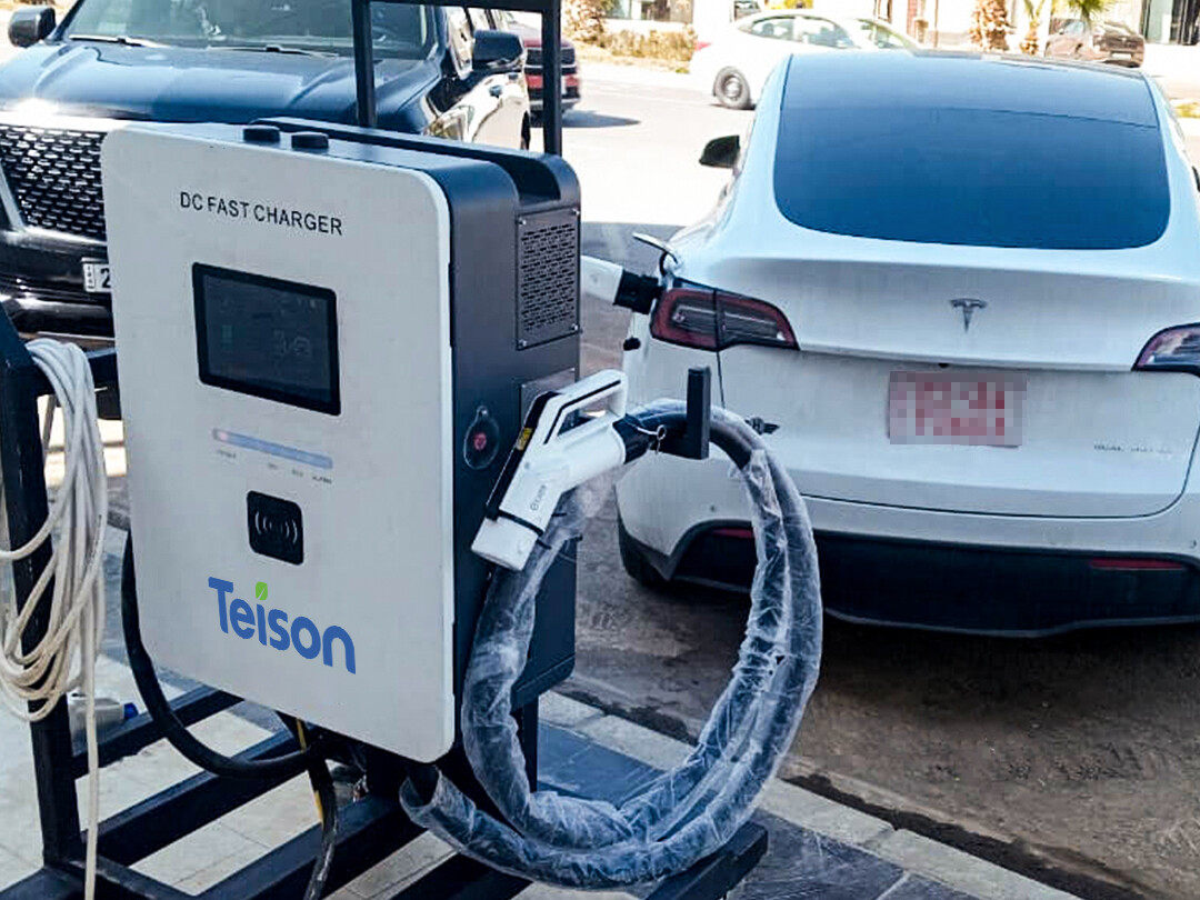 Chargeur double Teison DC MINI 40 kW pour véhicules électriques installé en Irak (2025) Chargeur double Teison DC MINI 40 kW pour véhicules électriques installé en Irak (2025)
