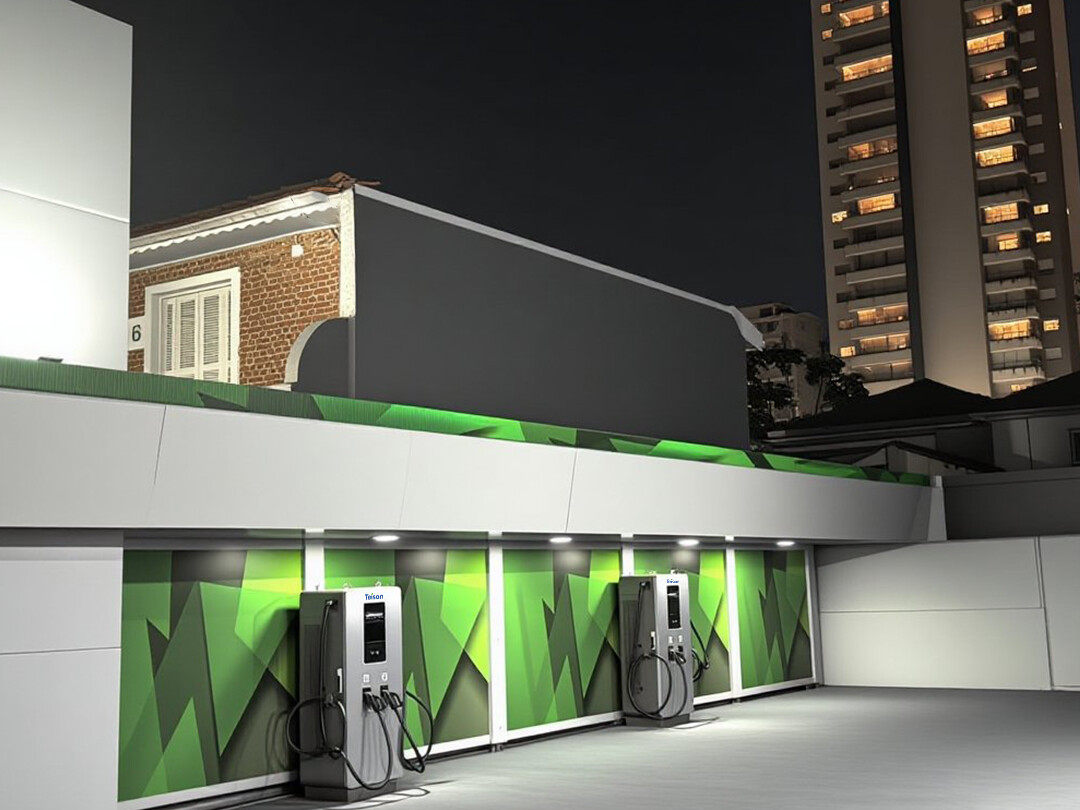 Teison DC MAX 180kW Station de recharge rapide CC installée en Amérique du Sud, 2025