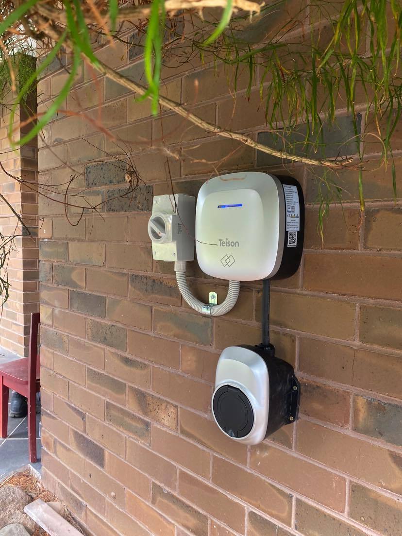 Teison Smart EV Wallbox 7Kw geïnstalleerd in Australië