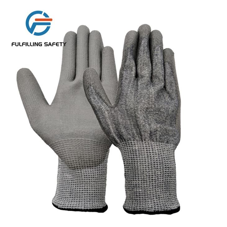 PU Gray Cutting Protective Gloves PU Gray Cutting Protective Gloves