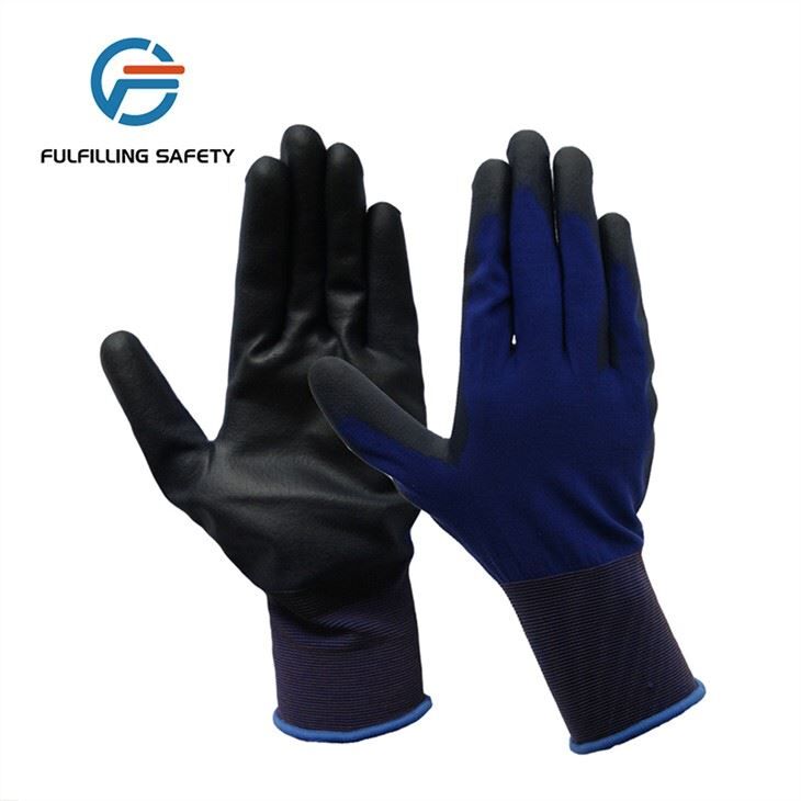 18 Gauge Blue PU Coated Gloves 18 Gauge Blue PU Coated Gloves