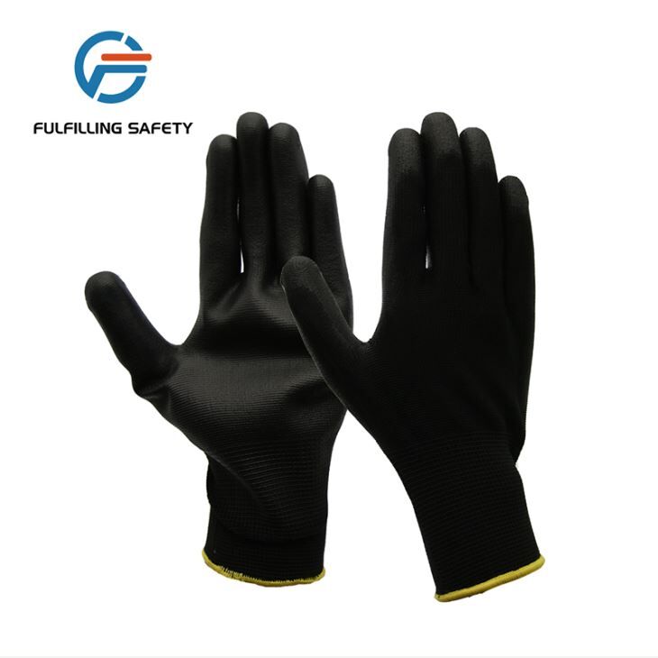 Black PU Coated Gloves Black PU Coated Gloves