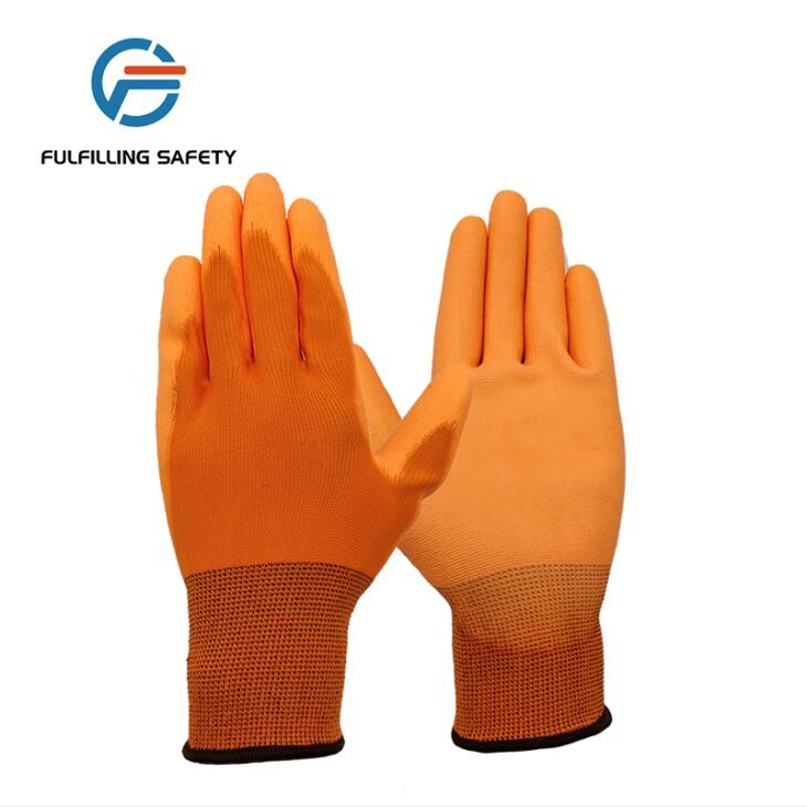 Fluorescent Yellow PU Coated Gloves Fluorescent Yellow PU Coated Gloves