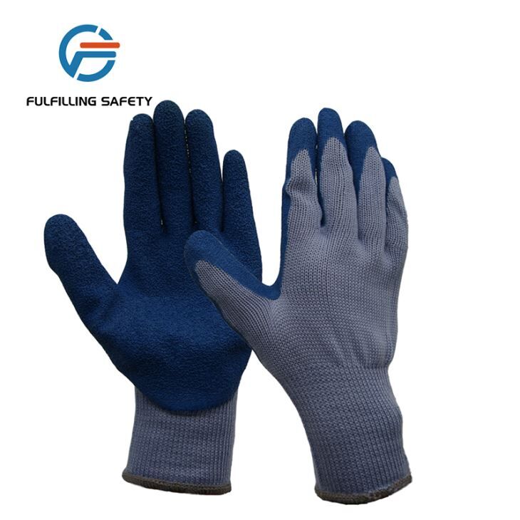 Grey Latex Coated Gloves Grey Latex Coated Gloves