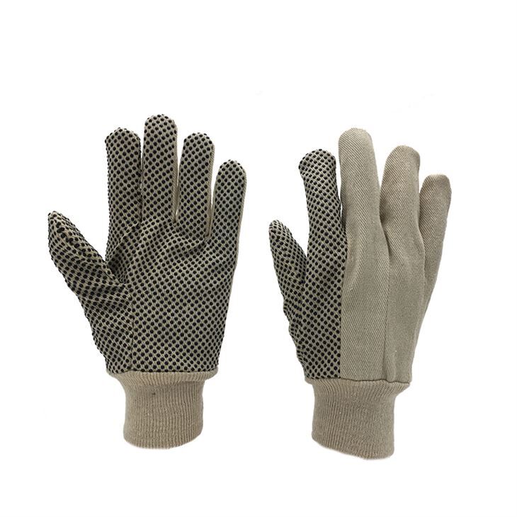 Cotton Canvas PVC Dots Gloves Cotton Canvas PVC Dots Gloves