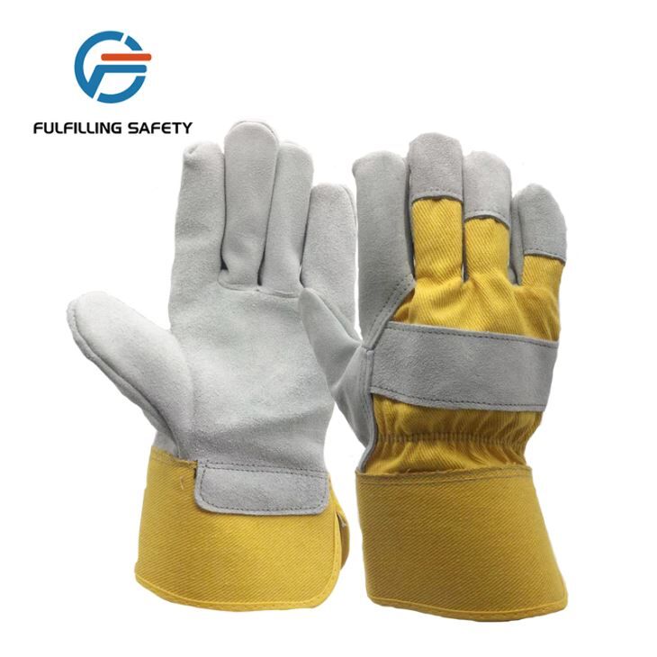 Full Palm Double Leather Work Gloves