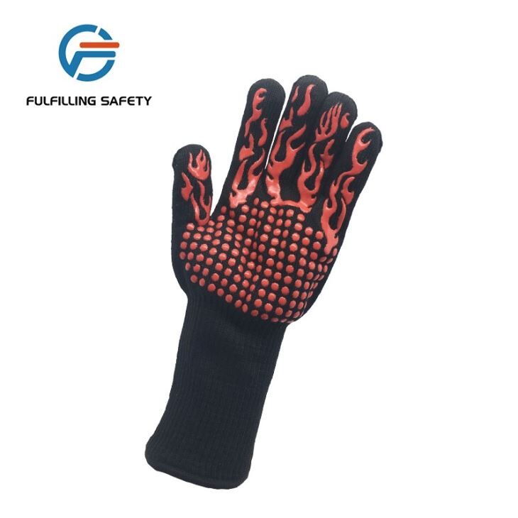 Double-sided Red Silicone Gloves